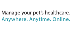 Manage your pet's healthcare. Anywhere. Anytime. Online